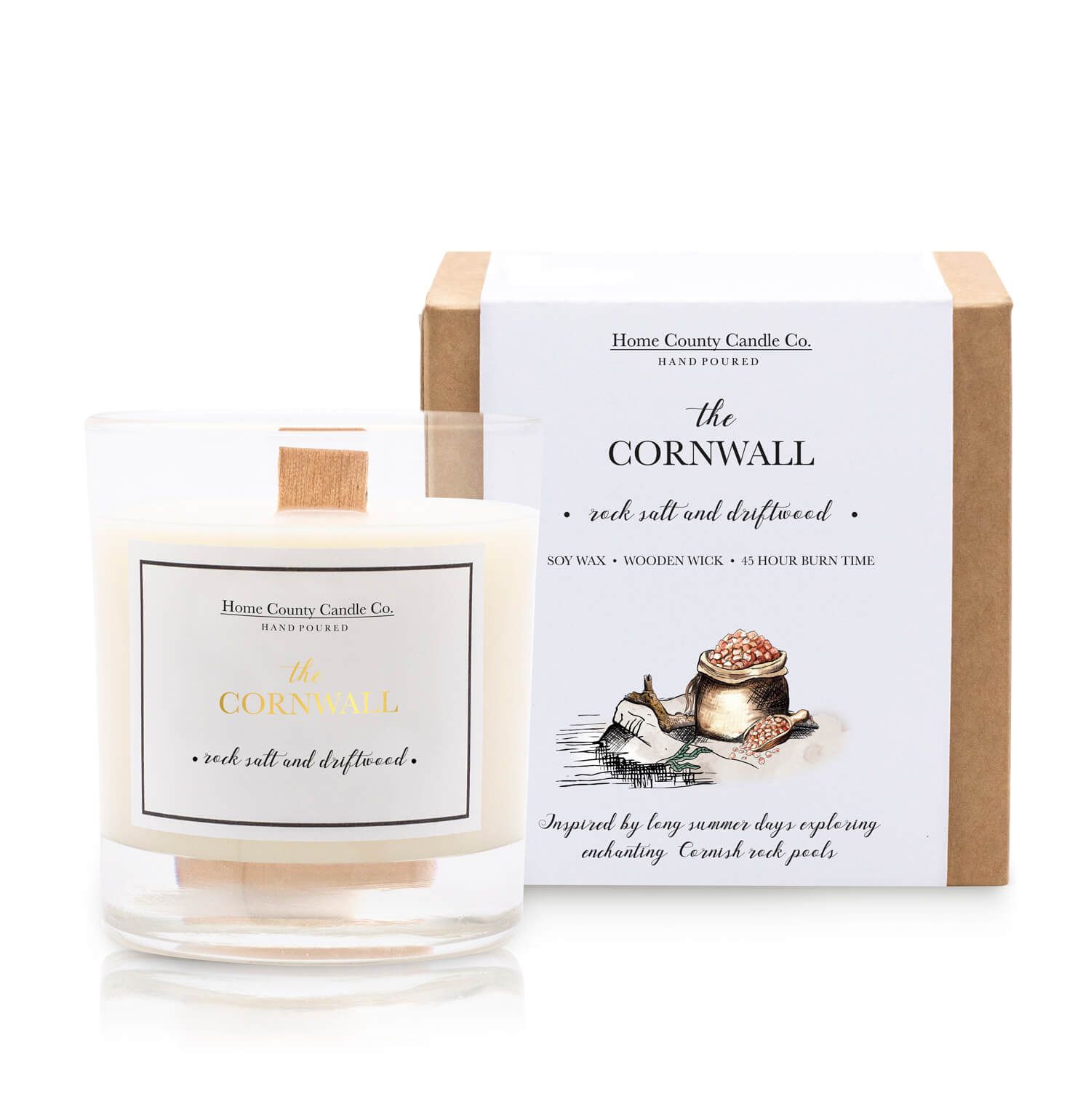 The Cornwall - Rock Salt and Driftwood Soy Candle